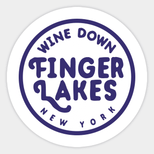 Wine Down Finger Lakes Sticker